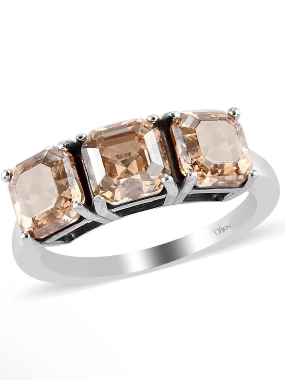 SWAROVSKI Golden Shadow Crystal 3 Stone Ring